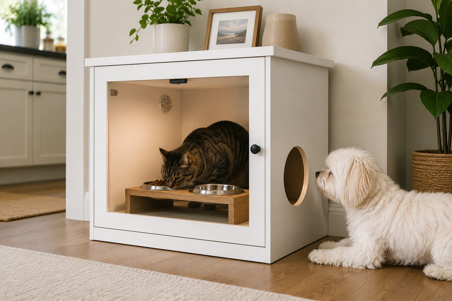 Dog Proof Cat Feeding Station